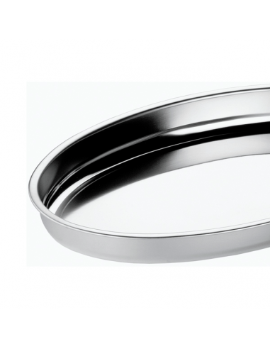 Fuente oval-honda borde vuelto