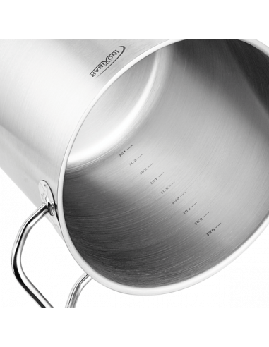 Hohe Kasserolle für Großküchen mit...