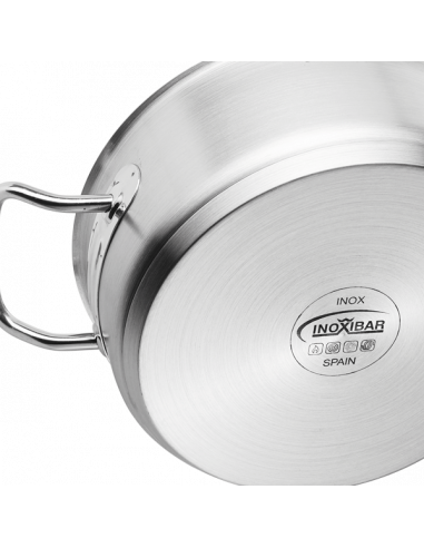 Hohe Kasserolle für Großküchen mit...