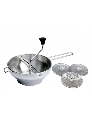 Presse-purée mat manche inox