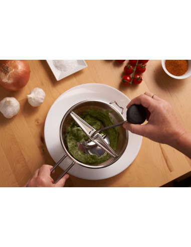 Small bright food mill